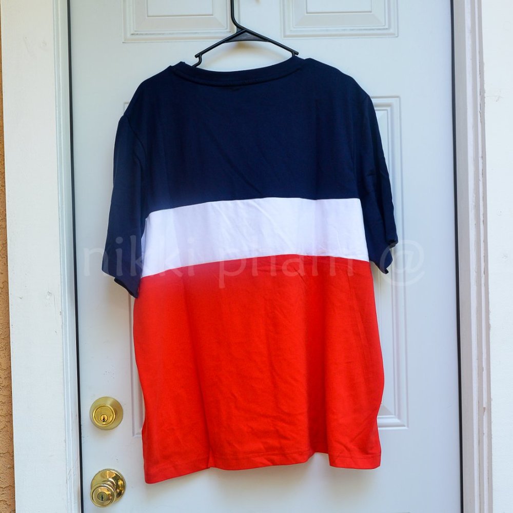 PUMA Men’s Double Down Tee in color block blue - Picture 3 of 4